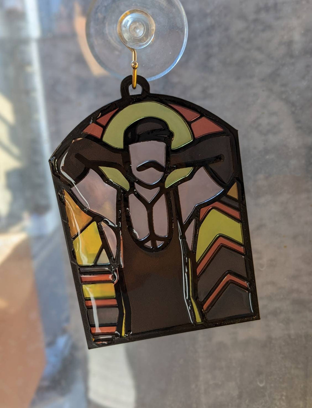 Rubber Ready - Queer Resin Stained Glass Style Design
