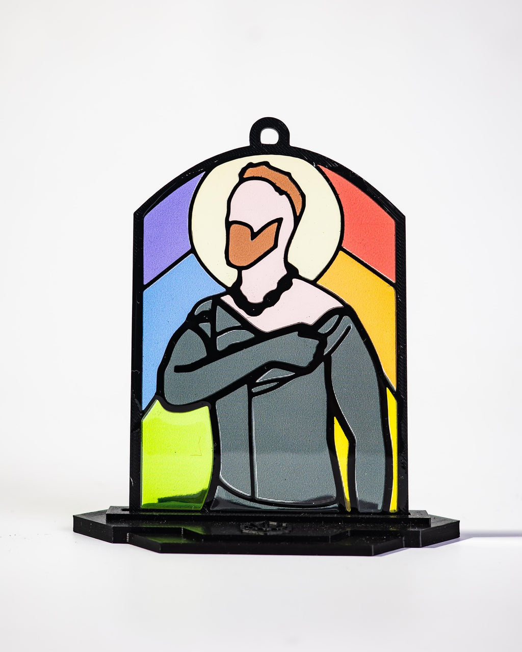 Rubber Undressed - Resin Stained Glass Style Design