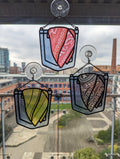 Hanky code stained glass style resin art