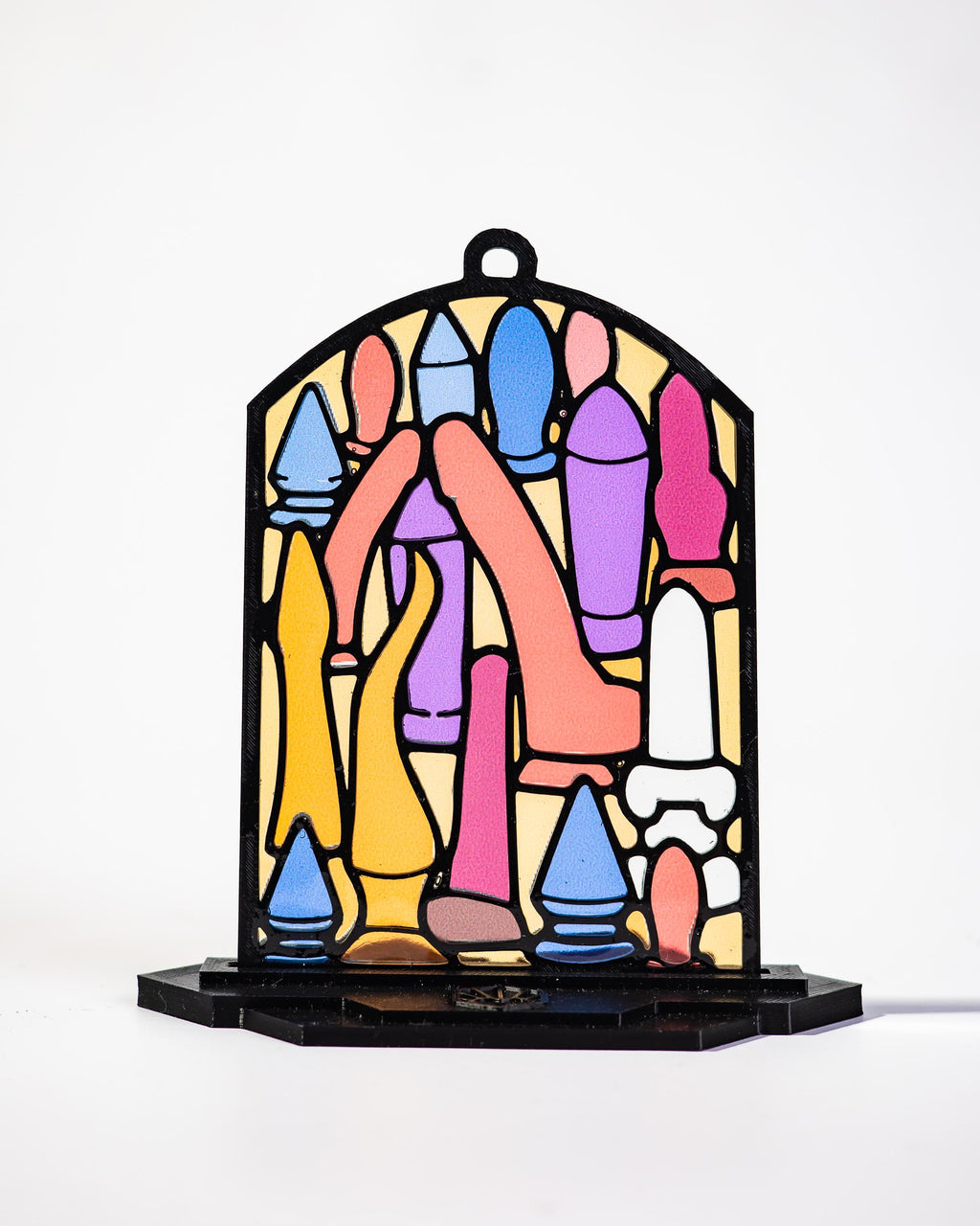 Not Enough Toys - Resin Stained Glass Style Design