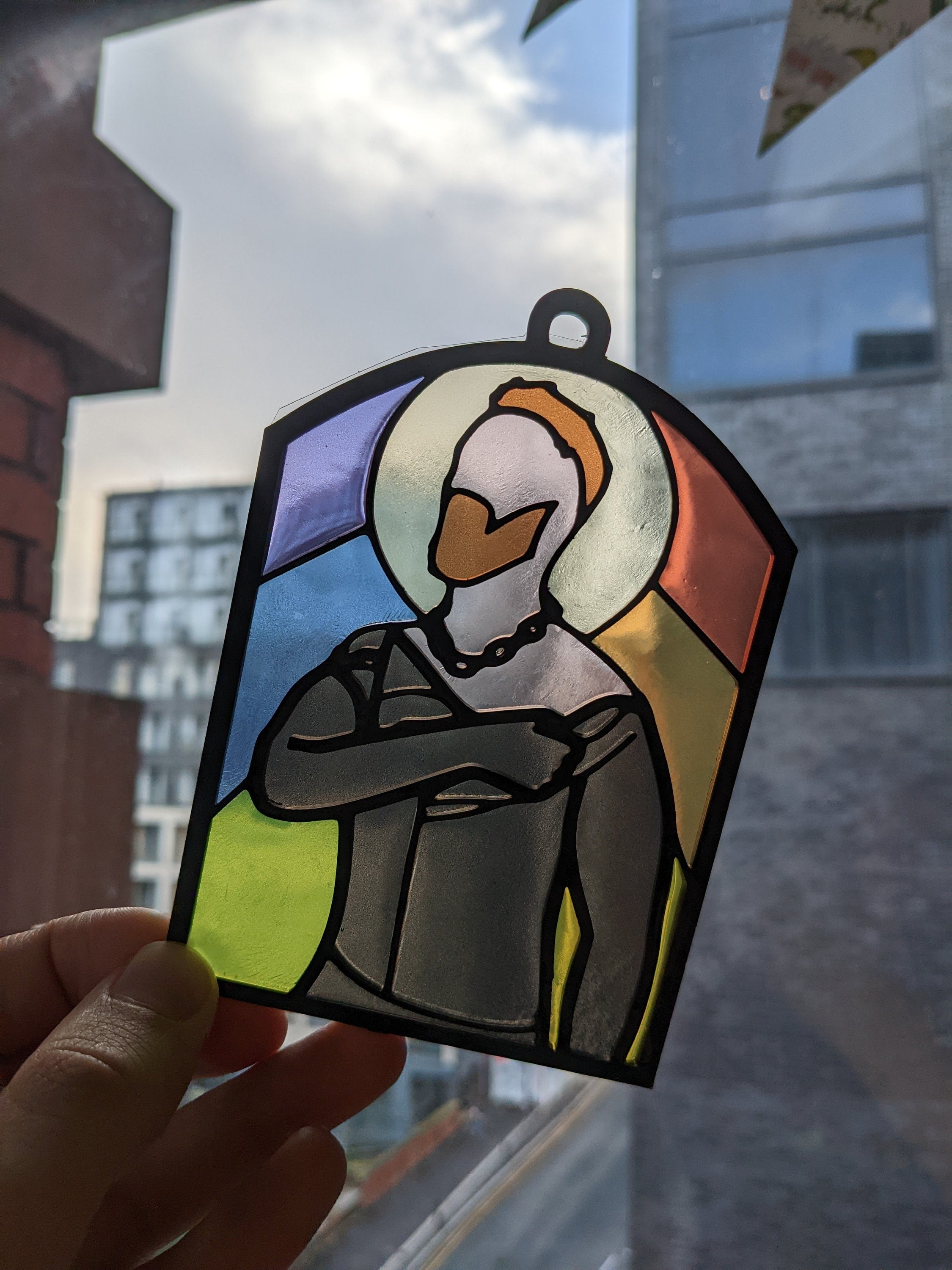 Rubber Undressed - Resin Stained Glass Style Design