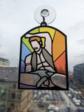 Mature - 80s Pornstache - Resin Stained Glass Style Design