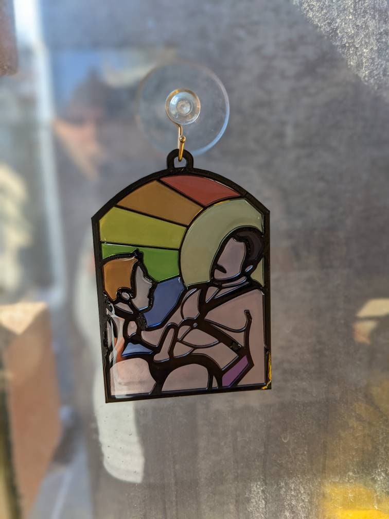 Mature - You Know What To Do - Resin Stained Glass Style Design
