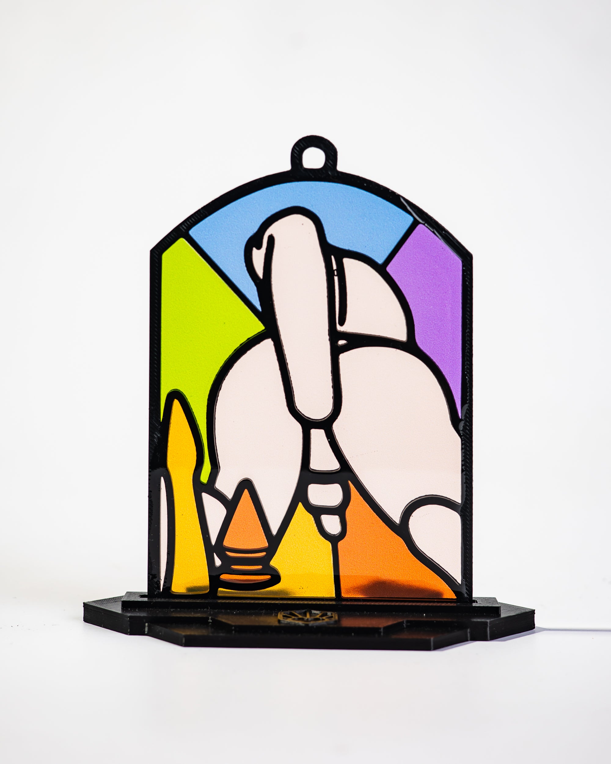 Solo FF - Queer Resin Stained Glass Style Design