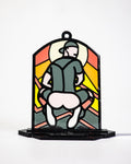 Rubber Butt - Queer Resin Stained Glass Style Design