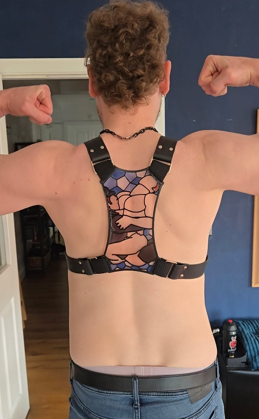 Stained Glass Resin Harness - Blue