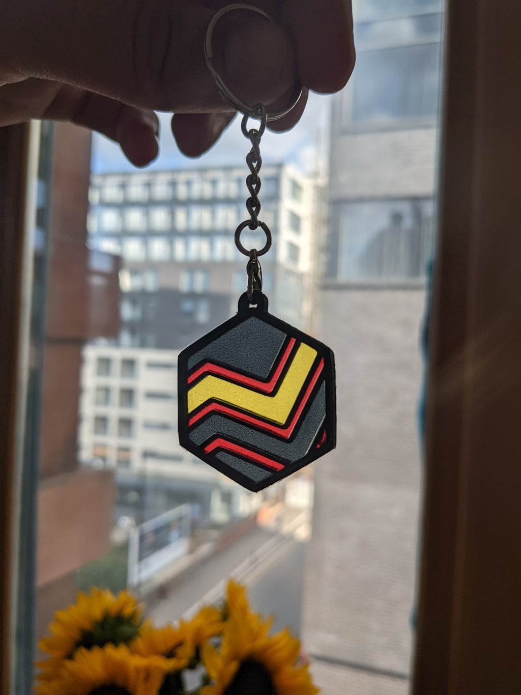 Rubber flag Keyring/Earring