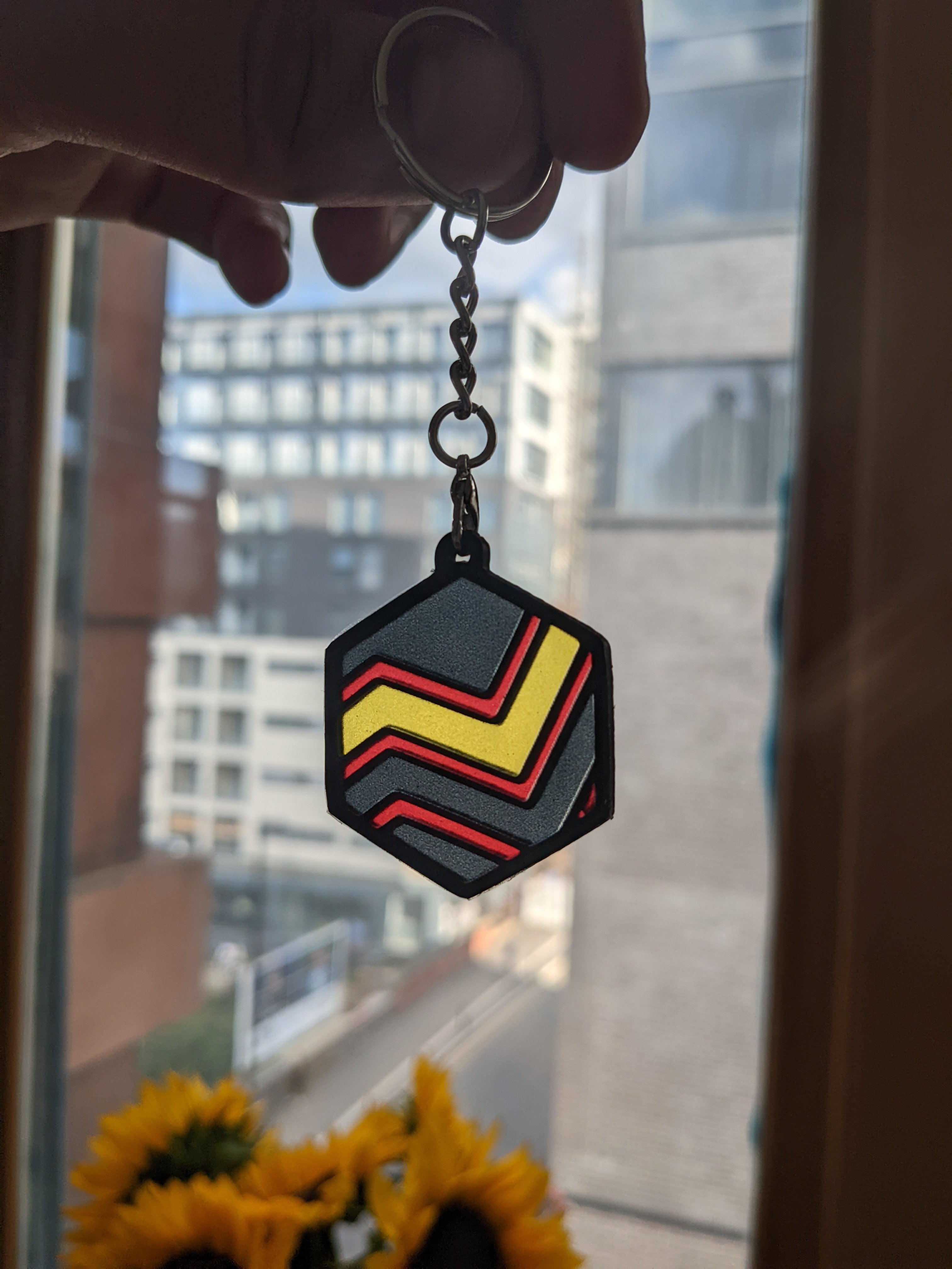 Rubber flag Keyring/Earring