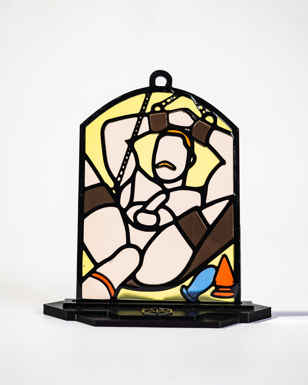 Fist pig - Queer Resin Stained Glass Style Design