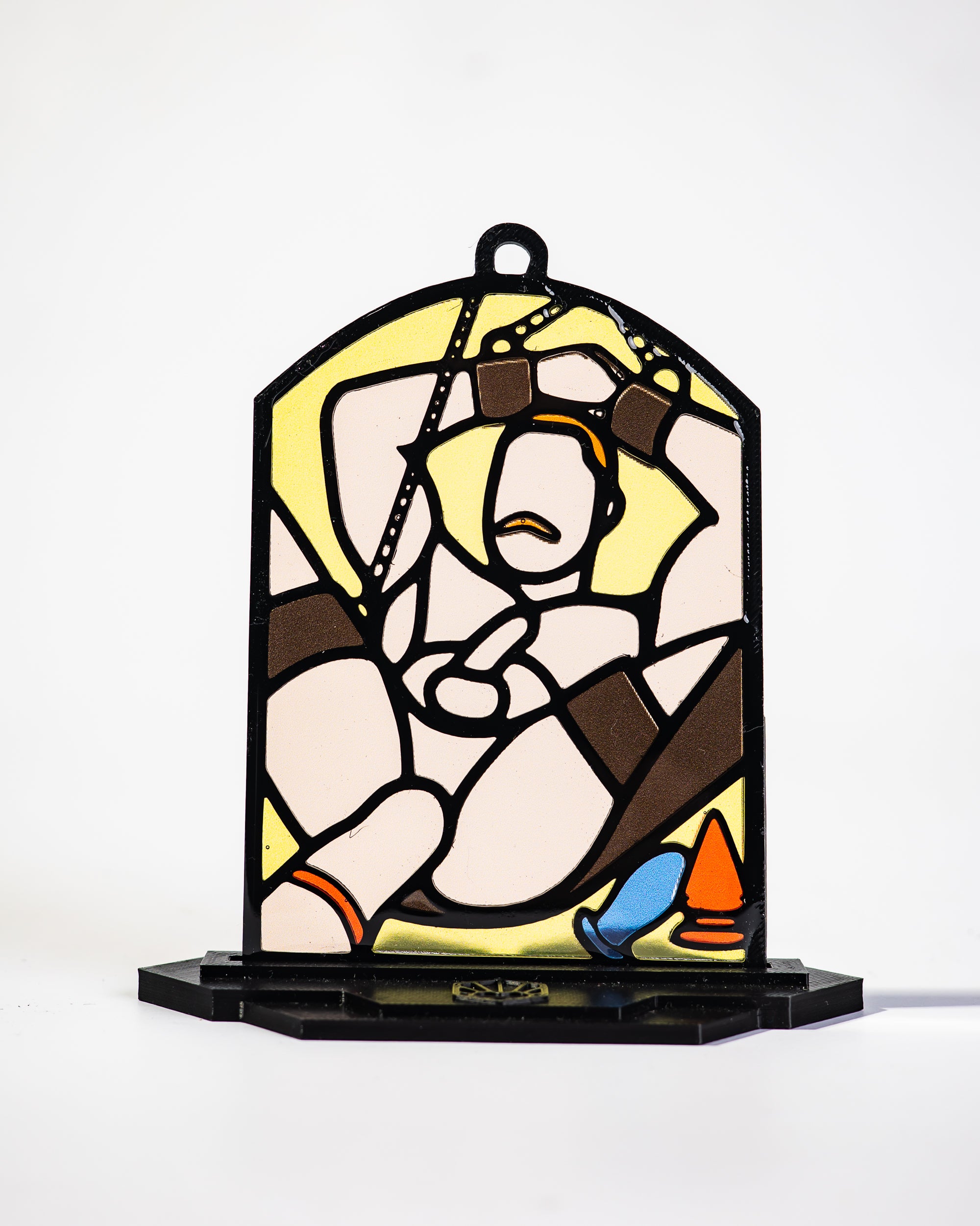 Fist pig - Queer Resin Stained Glass Style Design