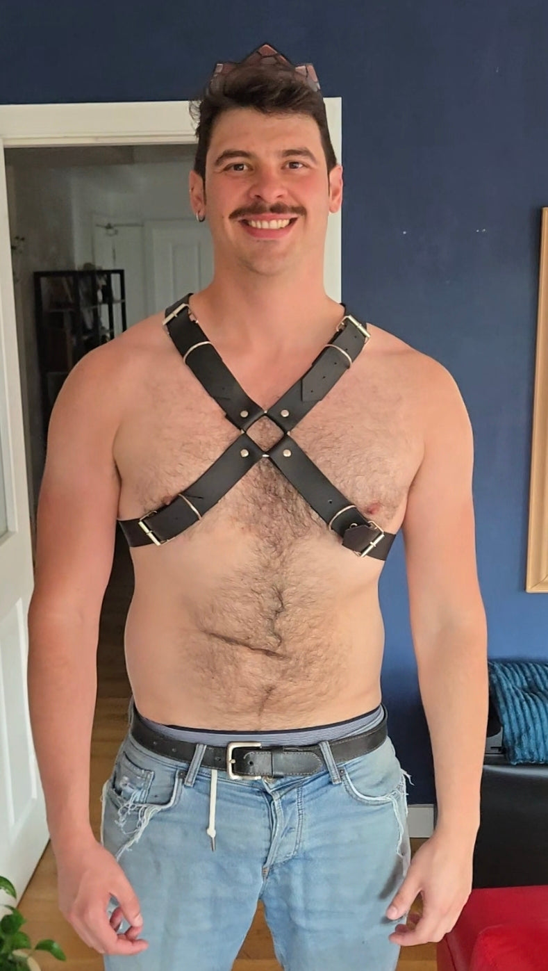 Stained Glass Resin Harness - Red