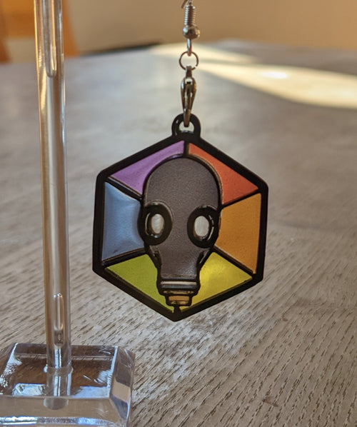 Gasmask Keyring/Earring