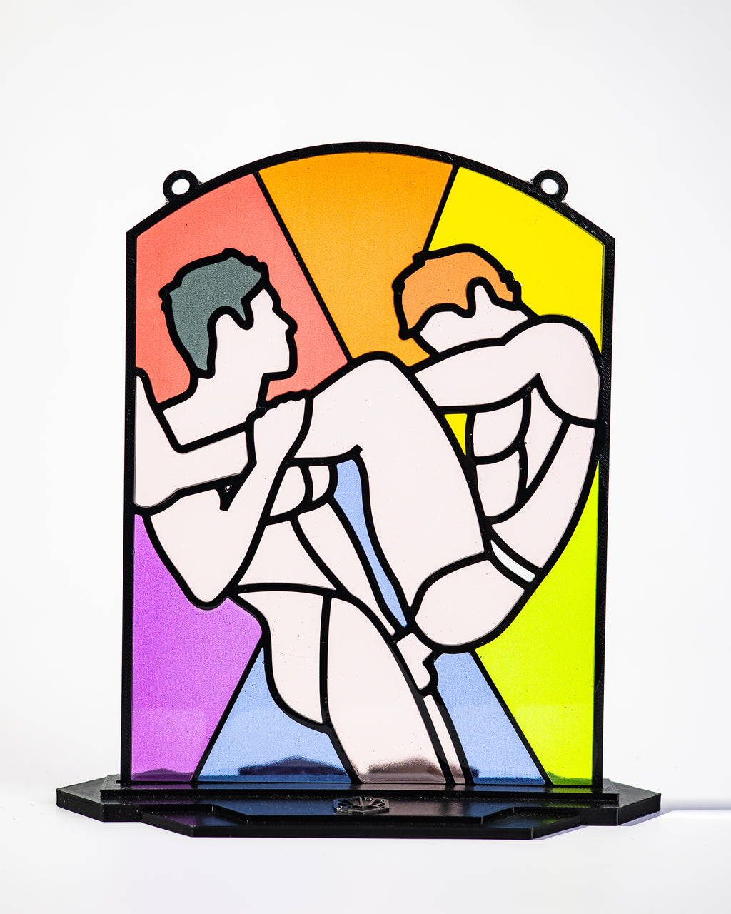Mature - Shower Boys - Resin Stained Glass Style Design