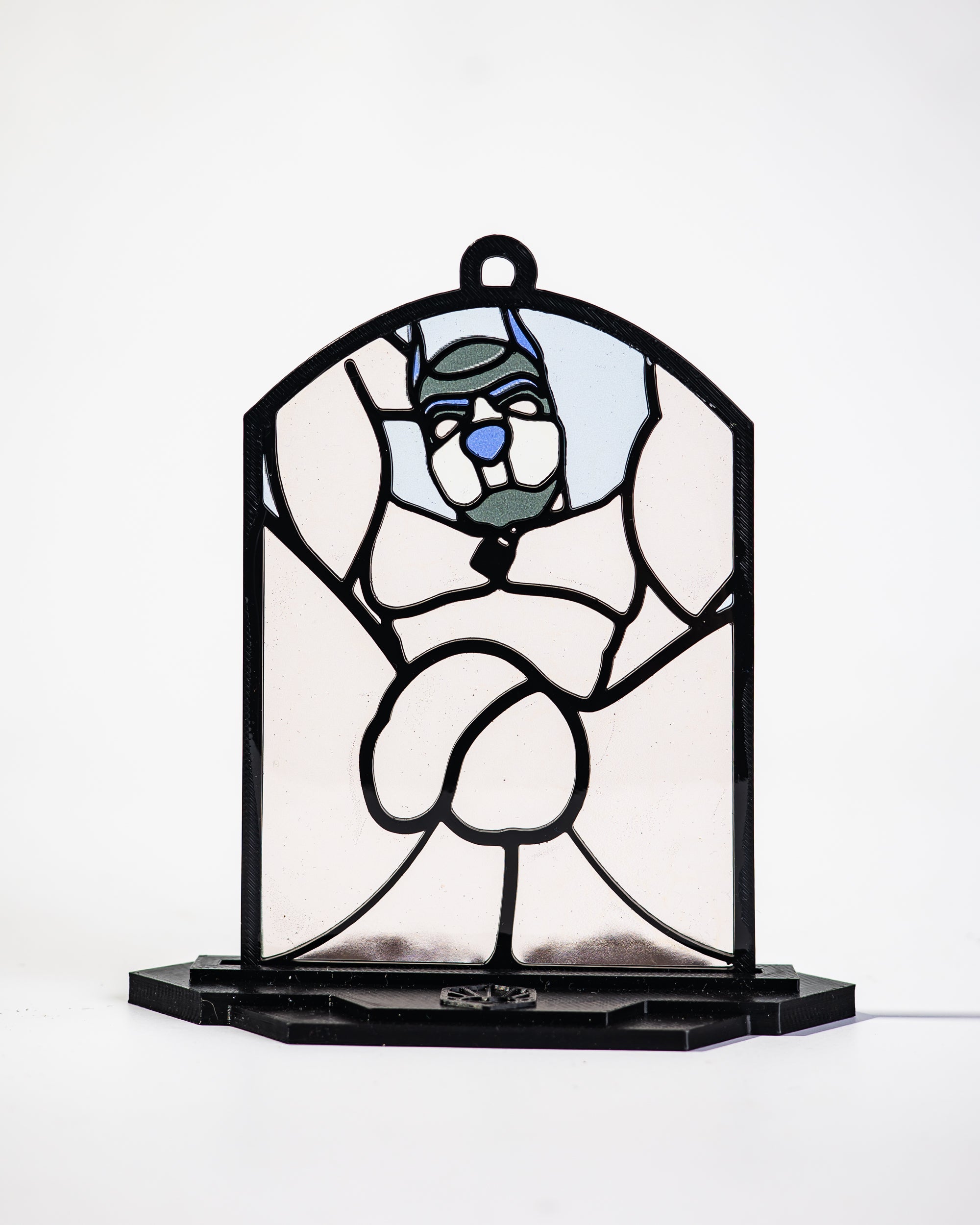 Pup butt - Queer Resin Stained Glass Style Design