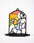 Mature - Look Up - Queer Resin Stained Glass Style Design